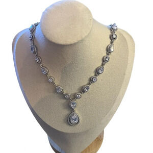 JIM BALL DESIGNS CZ Necklace Teardrop